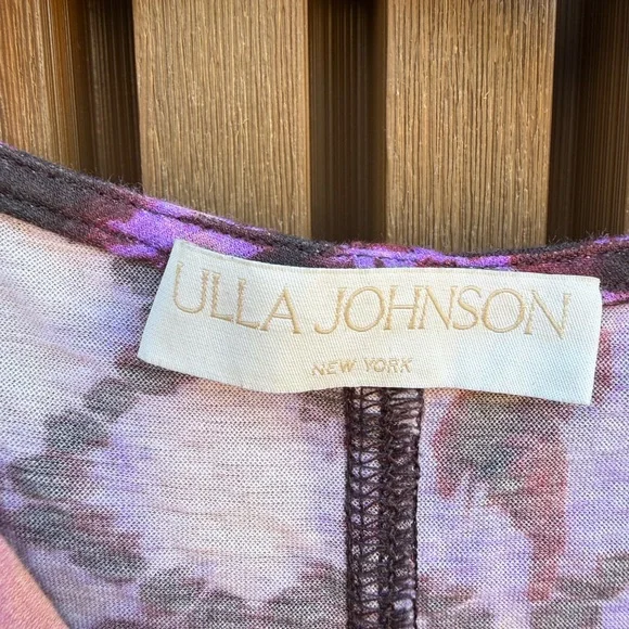 Ulla Johnson Purple and Orange Ruched Blouse - Picture 2 of 4